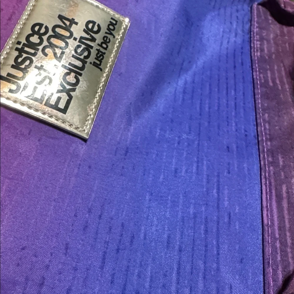 Justice Vibrant Purple and Pink Backpack